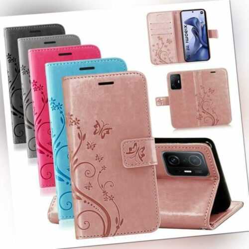 Xiaomi Handy Tasche Handyhülle Schutz Hülle Blumen Flip Cover Wallet Case Etui