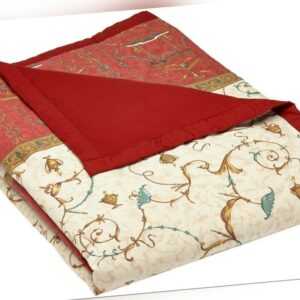 Bassetti PLAID doppelt GRANFOULARD OPLONTIS Bordeaux var.8 240x250