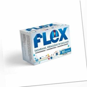 FLEX für Gelenke Knorpel Und Knochen Ergänzung 60 Kapseln Glukosamin Chondro