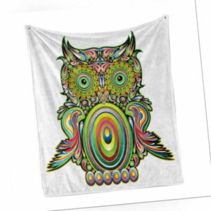 Eule Weich Flanell Fleece Decke Owl Eye