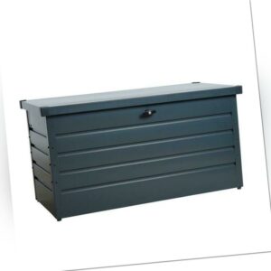 Metall Auflagenbox Kissenbox Gartentruhe Gartenbox Aufbewahrungsbox Anthrazit