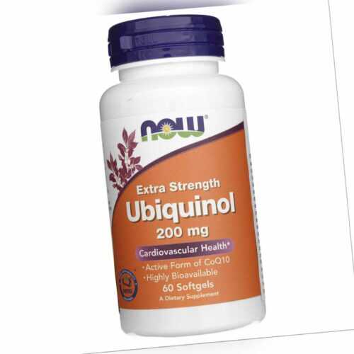 Now Foods Ubiquinol 200 mg 60 Kapseln