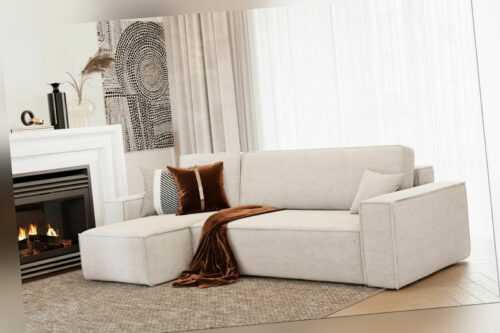 Ecksofa Paris Poso Sofa Couch mit Schlaffunktion - Universal