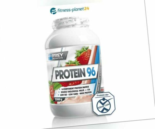 Frey Nutrition Protein 96 2300g Eiweiss Dose 4 Komponenten + Mega Bonus