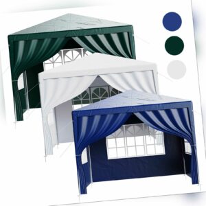 3x3m Pavillon Festzelt Picknicks Partyzelt Gartenzelt Wasserdicht Zelt 3-Farbe
