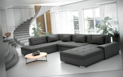 Liberto U Couchgarnitur Sofa Couch Wohnlandschaft mit Schlaffunktion