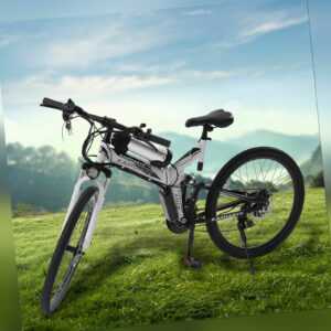 26" 250W 36V 21-Gäng Faltbar Elektrofahrrad E-Bike Klapprad Pedelec Mountainbike