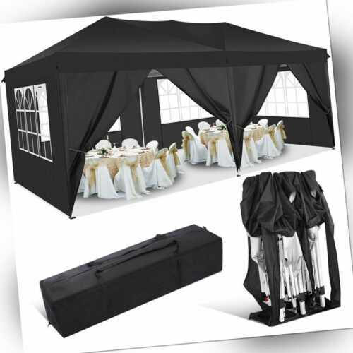 Falt Pavillon 3x6m/3x3m/2.2x2.2m Gartenpavillon Partyzelt Wasserdicht Festzelt