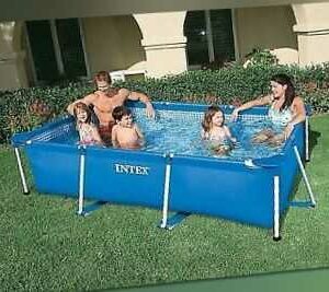 INTEX Rechteck Frame Pool Swimmingpool Familienpool Schwimmbad 28270
