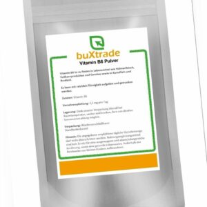 Vitamin B6 | Vegan | B6 | reines Pulver | Vitamin | Buxtrade