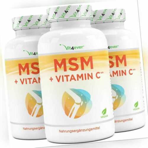 MSM 2000 - 1095 Tabletten (V)  á 1000mg + Vitamin C aus Acerola - Hochdosiert