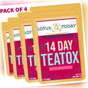 LOTUSTODAY Detox Tee kein * Abführmittel Diät Abnehmen Gewichtsverlust Kräuter 84 Teebeutel