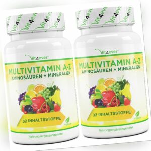 2x Multivitamin A-Z = 240 Tabletten 32 Zutaten Vitamine Mineralien Aminosäuren