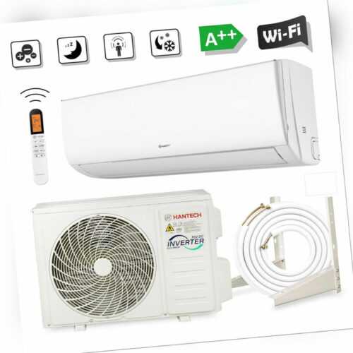 HANTECH 12000 BTU Split Klimaanlage WLAN Klimagerät 3,4 kW Klima ELEGANT + 3m