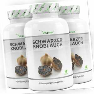 Schwarzer Knoblauch Extrakt - 540 Kapseln a 750mg Vegan Hochdosiert Geruchslos