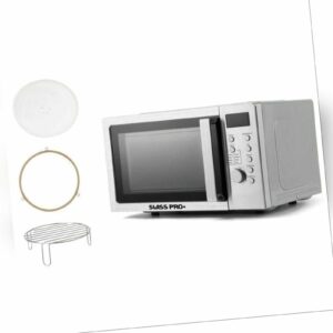 SWISS PRO+ Mikrowelle Ofen- 20Liter, 1100W, Grill und Heißluft