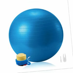 Gymnastikball Sitzball Pezziball 65cm Fitnessball mit Pumpe Yoga Ball Sport Büro