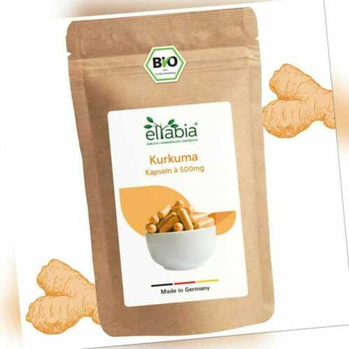 Bio Kurkuma Kapseln | Curcumin & Piperin Hochdosiert 1500mg Tagesdosis Curcuma