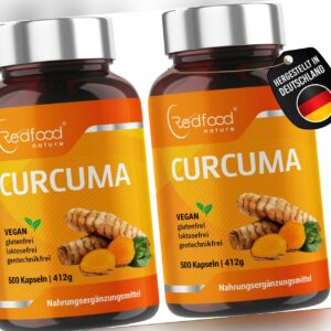 BiO Kurkuma ⭐  XXL 1000 Kapseln ⭐ hochdosiert 700mg Curcuma Curcumin + Piperin