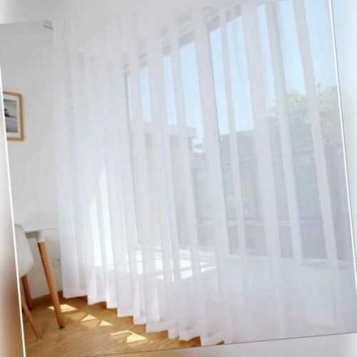 Gardinen Vorhänge - Vorhänge Kräuselband - Transparent Vorhang - Vorhang weiß