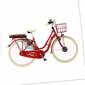 FISCHER City E-Bike Cita Retro 2.0 rot RH 48 cm 28 Zoll 418 Wh Rücktritt E-Rad
