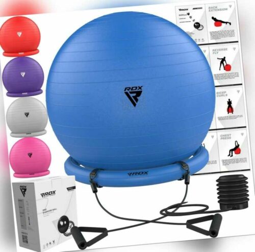 Pilates Training Ball von RDX, Anti-burst Yoga Ball, Fitness Gymnastik Ball