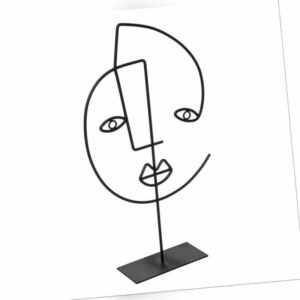 Dekoobjekt Gesicht aus Metall FACE ARTY, 38 cm