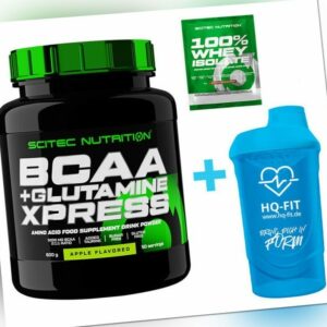 Scitec BCAA + Glutamine Xpress - 600g - Aminosäuren Leucin + Shaker+Probe