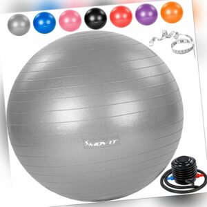 MOVIT Gymnastikball Fitnessball Sitzball Sportball mit Pumpe 55cm 65cm 75cm 85cm