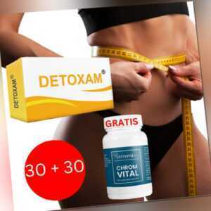 30X DETOXAM ABNEHMEN DIÄT PILLE STARK NATÜRLICH F_BURNER+30X CHROM GRATIS