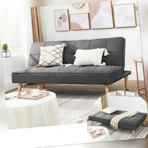 Schlafsofa Schlafcouch Sofa Bettsofa klappbar Ausklappsofagrau VASAGLE LCS701G01