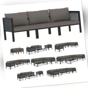 vidaXL Sofa Poly Rattan Gartensofa Lounge Couch Gartenbank mehrere Auswahl