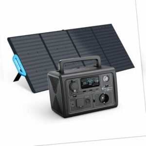 BLUETTI EB3A 600W Powerstation Solargenerator LiFePO4 mit Solarpanel PV120 120W