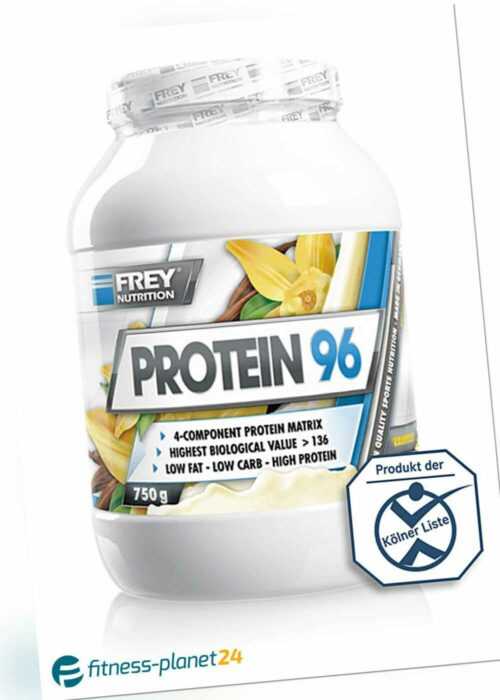 Frey Nutrition Protein 96 - 750g Eiweiss Dose 4 Komponenten + Mega Bonus