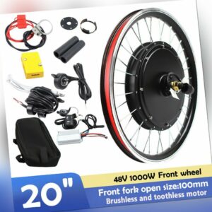 20'' E-Bike Vorderrad Conversion Kit Ebike Elektrofahrrad Umbausatz 48V 1000Watt