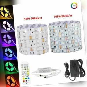 RGB Led Band Streifen Dimmbar Bluetooth Stripe Wasserdicht Lichterketten 5m-30m
