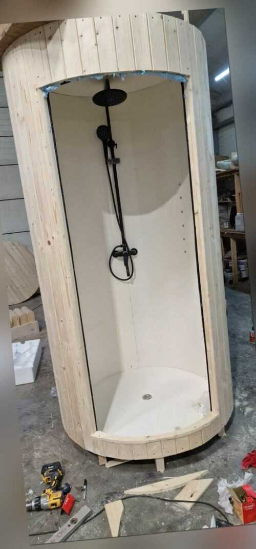 Garten Dusche Sauna Whirlpool Holz