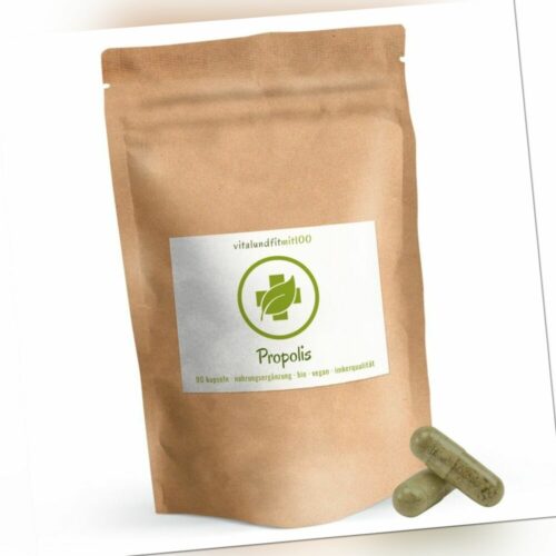 Bio Propolis Kapseln 90 Stück à 224 mg | Propolis Extrakt in pflanzlicher Kapsel