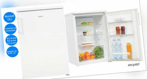Exquisit Vollraumkühlschrank Weiß133 L Nutzinhalt freistehend Kühlschrank