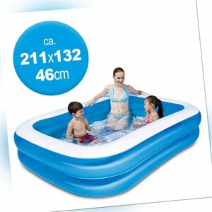 BESTWAY Pool Schwimmbecken aufblasbares Planschbecken Family Kinder Ringe Becken