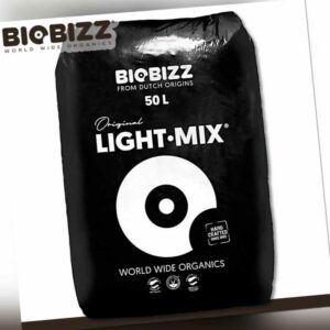 BIOBIZZ 50 l Light-Mix organische Pflanzerde mit Perlite Grow Erde Blumenerde