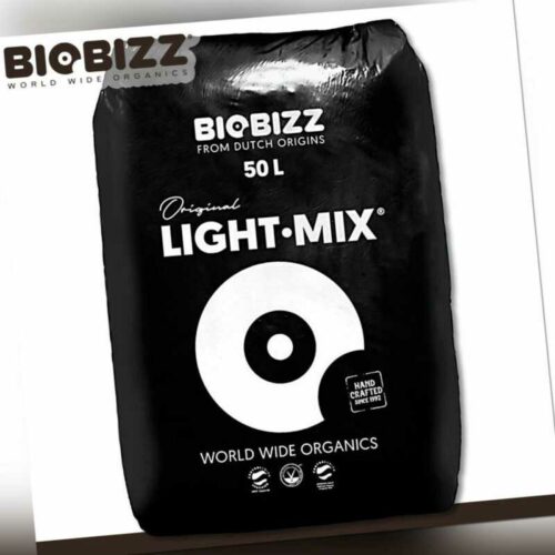 Biobizz 50 l Light-Mix organische Pflanzerde mit Perlite Grow Erde Blumenerde