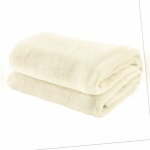 Dekor Plüschdecke Kuscheldecke Lammfell Optik Creme 150x200cm