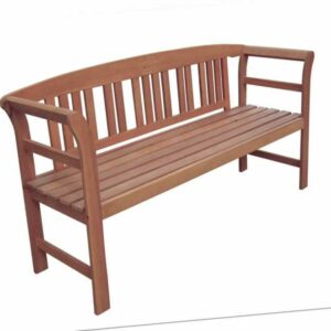 3-Sitzer Eukalyptus Gartenbank - 157 cm - FSC Holz Sitz Garten Terrasse Bank