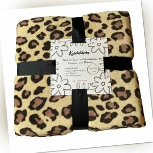 Kuscheldecke 150x200cm Leopard