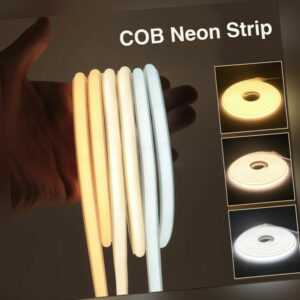 Neon COB LED Stripe Streifen 220V 230V Leiste Band Lichterkette Lichtschlauch
