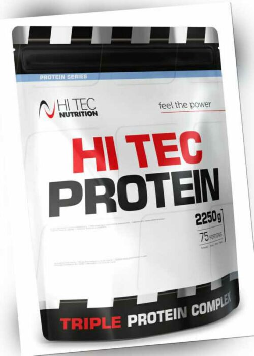 Hi Tec Nutrition - Hi Tec Protein - 2250g -Whey Konzetrat-Casein-Weizen- BCAA