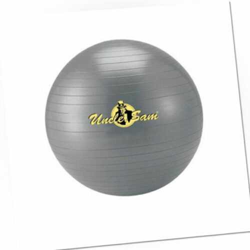 Lagerräumung: Uncle Sam Gymnastikball Ø 75 cm silber 18755 Pilates Ball Yogaball