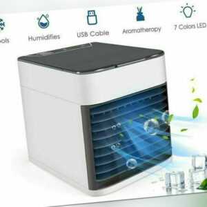 Mini Luftkühler Air Cooler Tisch-Ventilator mit Befeuchtung Verdunstungskühler