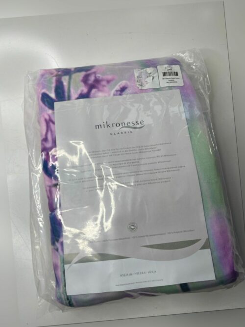 Decke Mikronesse cashma Mikrofaser Decke Blumen Lavendel 150x200